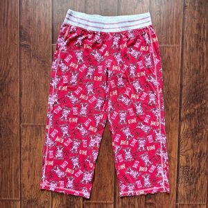Y2K‎ Happy Bunny Women’s Pajama Pants Capri “PLEASE GO AWAY” Sz XL Sleep Lounge